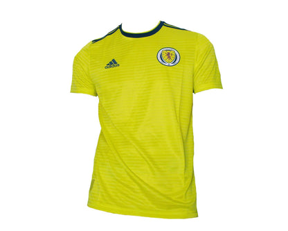 Gelbes Schottland Away Trikot aus der Saison 2018/19 von Adidas . Dieses Bravehearts Trikot als  reduziertes Angebot günstig kaufen.