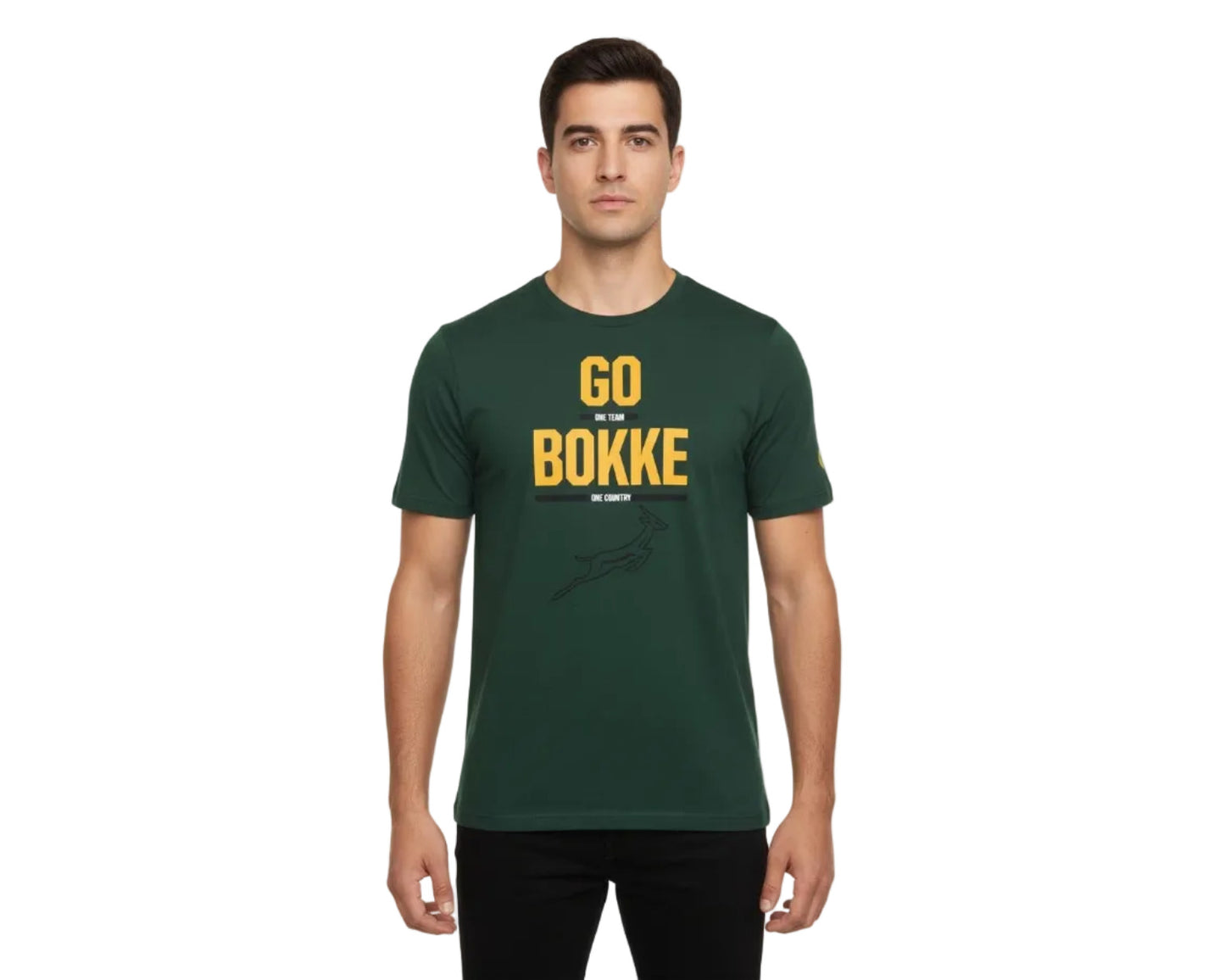 Südafrika Rugby T-Shirt Go Bokke Asics. Angebot günstig kaufen.
