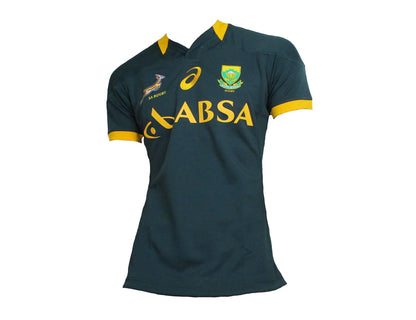 Vorderseite des Südafrika Rugby Trikot 2014/15 Asics Springboks Players Jersey Herren Original Neu. Angebot günstig kaufen.