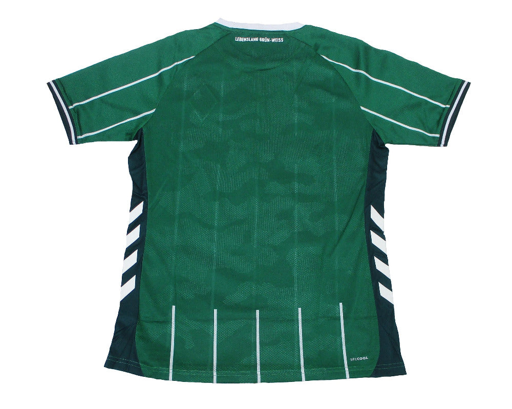 SV Werder Bremen Trikot Home 2025/26 von Hummel. Offizielles Fußballtrikot in Herrengröße. Rückseite.