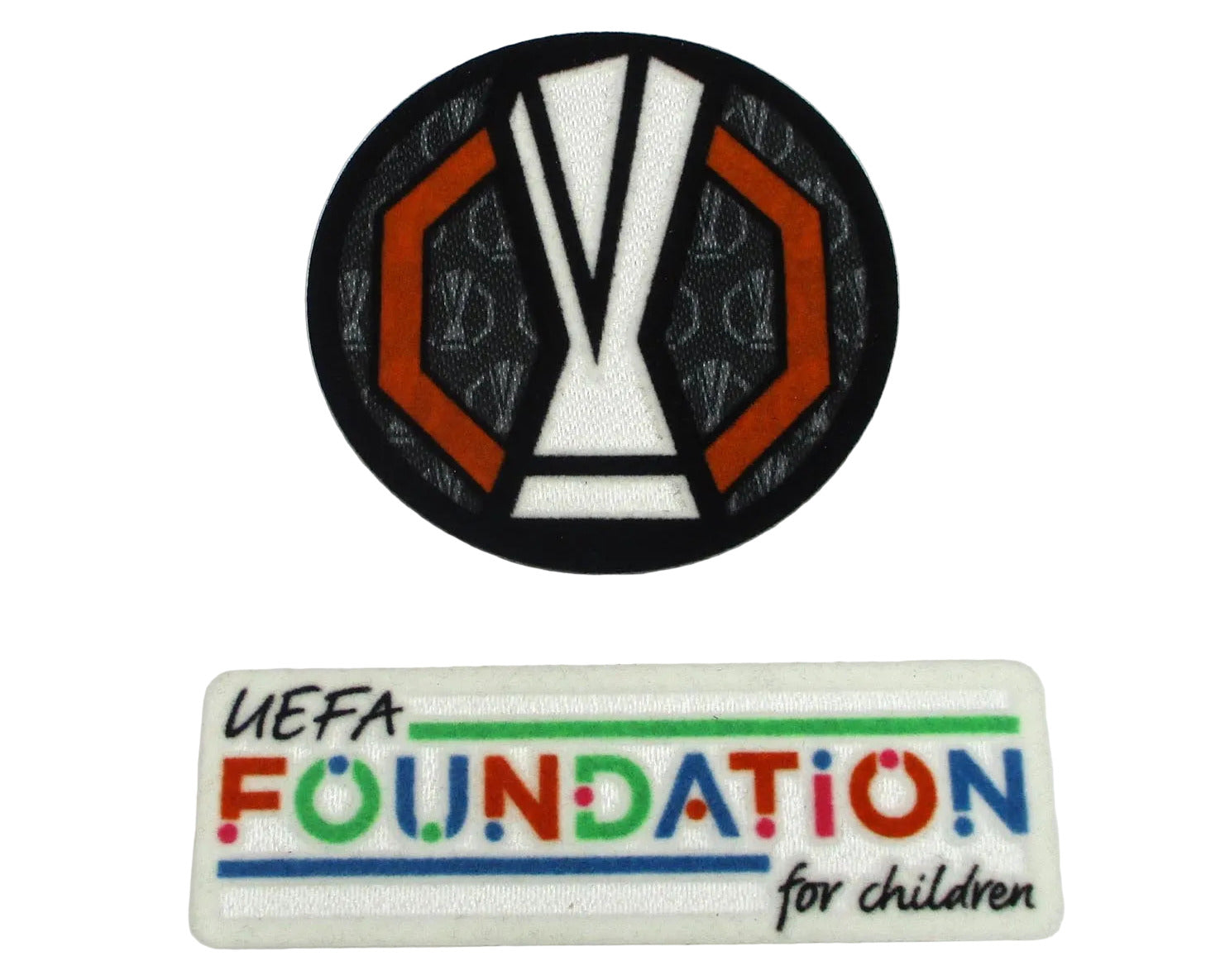 Offizieller UEFA Europa League Logo Flock Ärmelpatch UEFA Foundation Set Saison 2024/25 und 2026/27 von Sporting ID. 