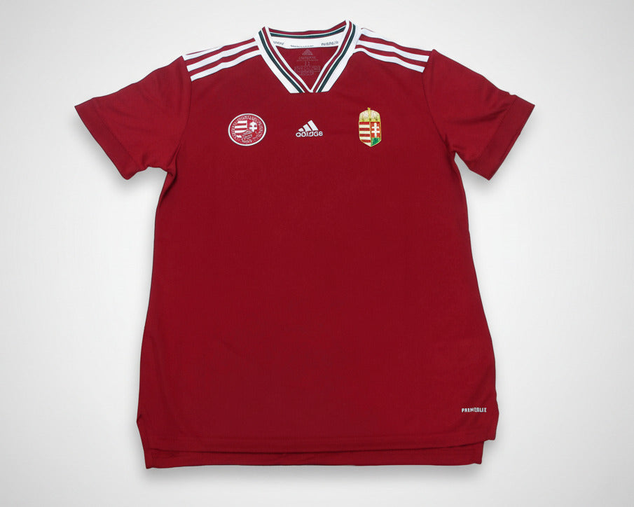 Ungarn Nationalmannschaft Trikot 2021 von Adidas. Offizielles Fußballtrikot in Damengröße. 
